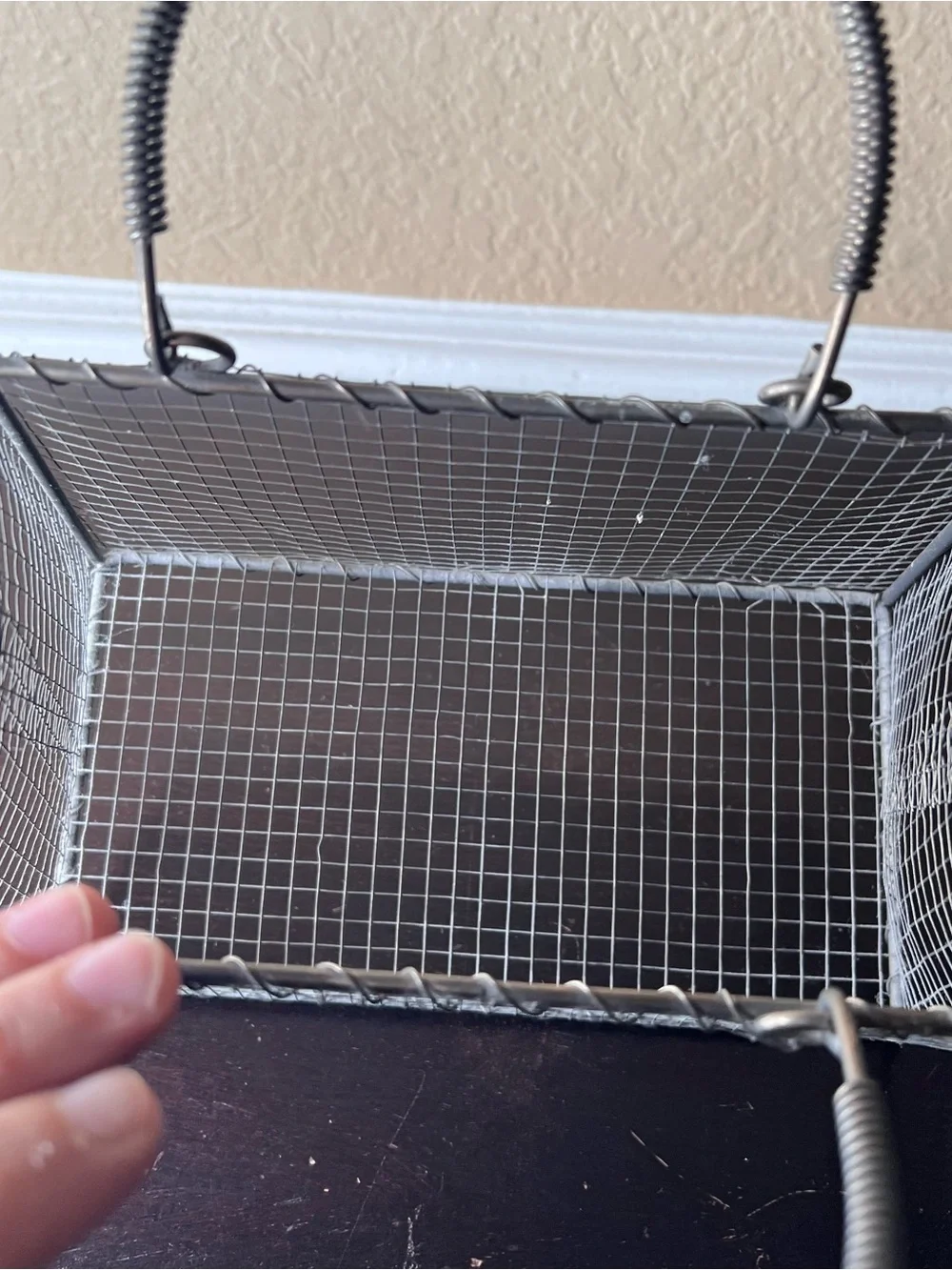 Vintage Wire Market Basket Purse, Storage Ideas, Closet Organization, Egg Basket